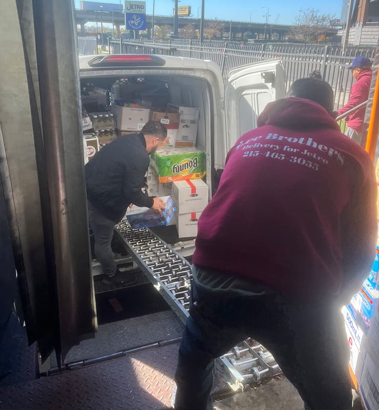 lee brothers team transfer items to customer truck